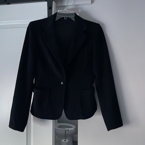 Black cashmere blazer
